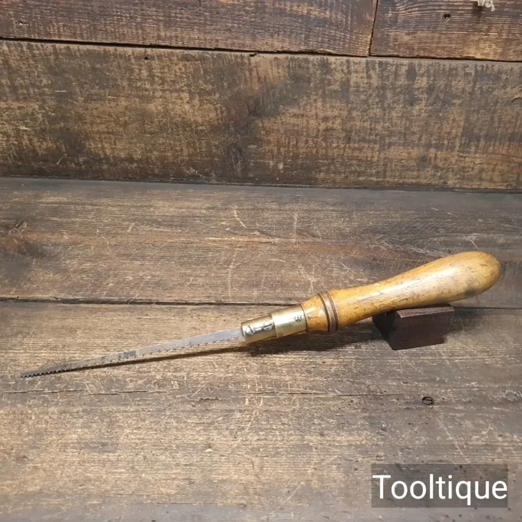 Vintage English Beechwood & Brass Padsaw - Sharpened Ready To Use