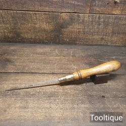 Vintage English Beechwood & Brass Padsaw - Sharpened Ready To Use