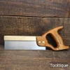 Vintage 8” Spear & Jackson Brass Back 20 Tpi Dovetail Saw - Fully Refurbished