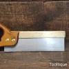 Vintage 8” Spear & Jackson Brass Back 20 Tpi Dovetail Saw - Fully Refurbished