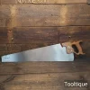 Vintage 26” Henry Disston USA D7 Rip Saw 5 ½ TPI - Fully Refurbished Sharpened
