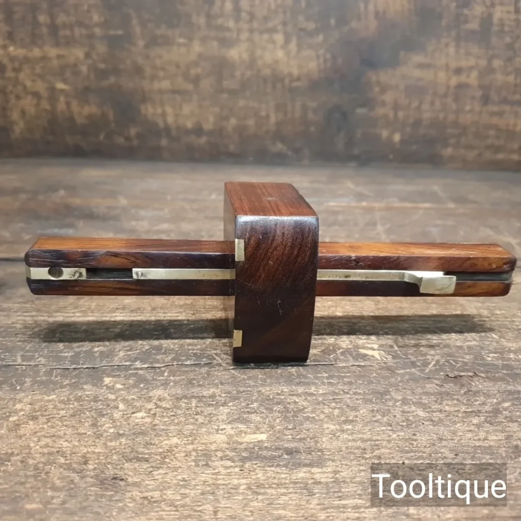 Vintage Buck & Hickman Rosewood Brass Carpenters Mortice Gauge - Refurbished