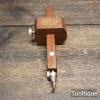 Vintage Marples Mahogany & Brass Screw Adjustment Mortice Gauge - Refurbished