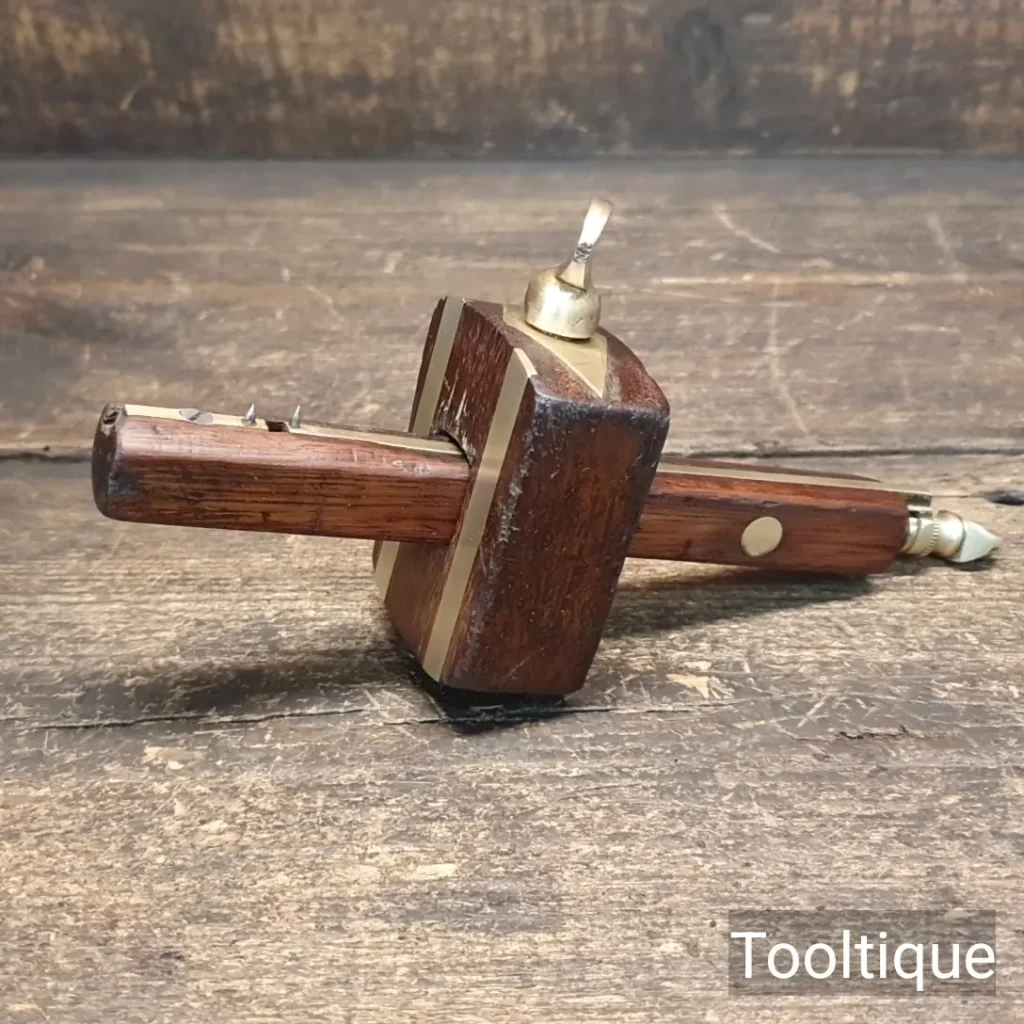 Vintage Carpenters Rosewood & Brass Mortice Gauge - Refurbished