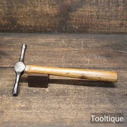 Unusual Vintage Double Ended Flat Faced Hammer - Refurbished For Use