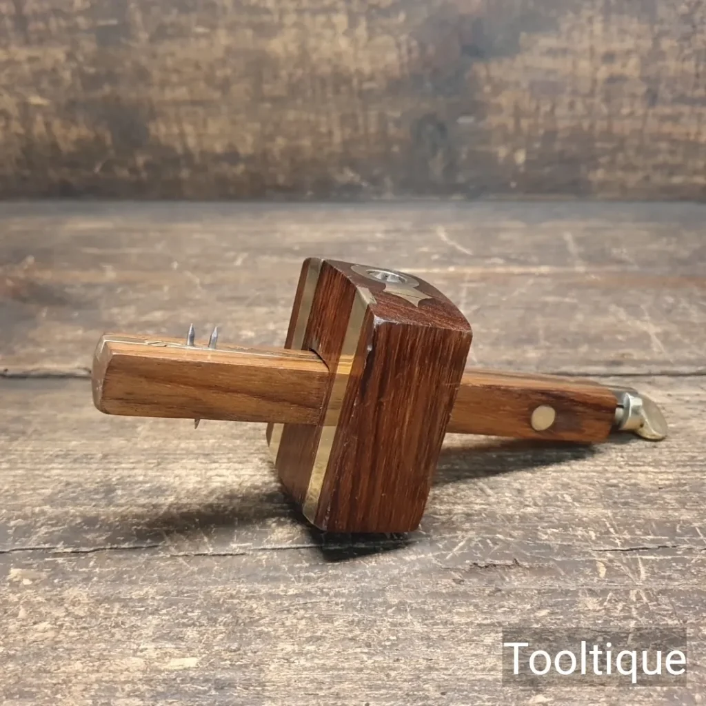 Vintage Carpenters Rosewood & Brass Mortice Gauge - Refurbished Ready To Use