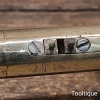 Adapted Vintage Ebony & Brass Stemmed Carpenters Mortice Gauge - Refurbished