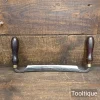 Vintage Blacksmith Made Drawknife Rosewood Handles - Refurbished
