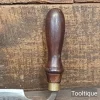Vintage Blacksmith Made Drawknife Rosewood Handles - Refurbished