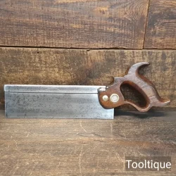 Vintage 10” Henry Disston Philadelphia 14 Tpi Steel Back Dovetail Saw - Refurbished