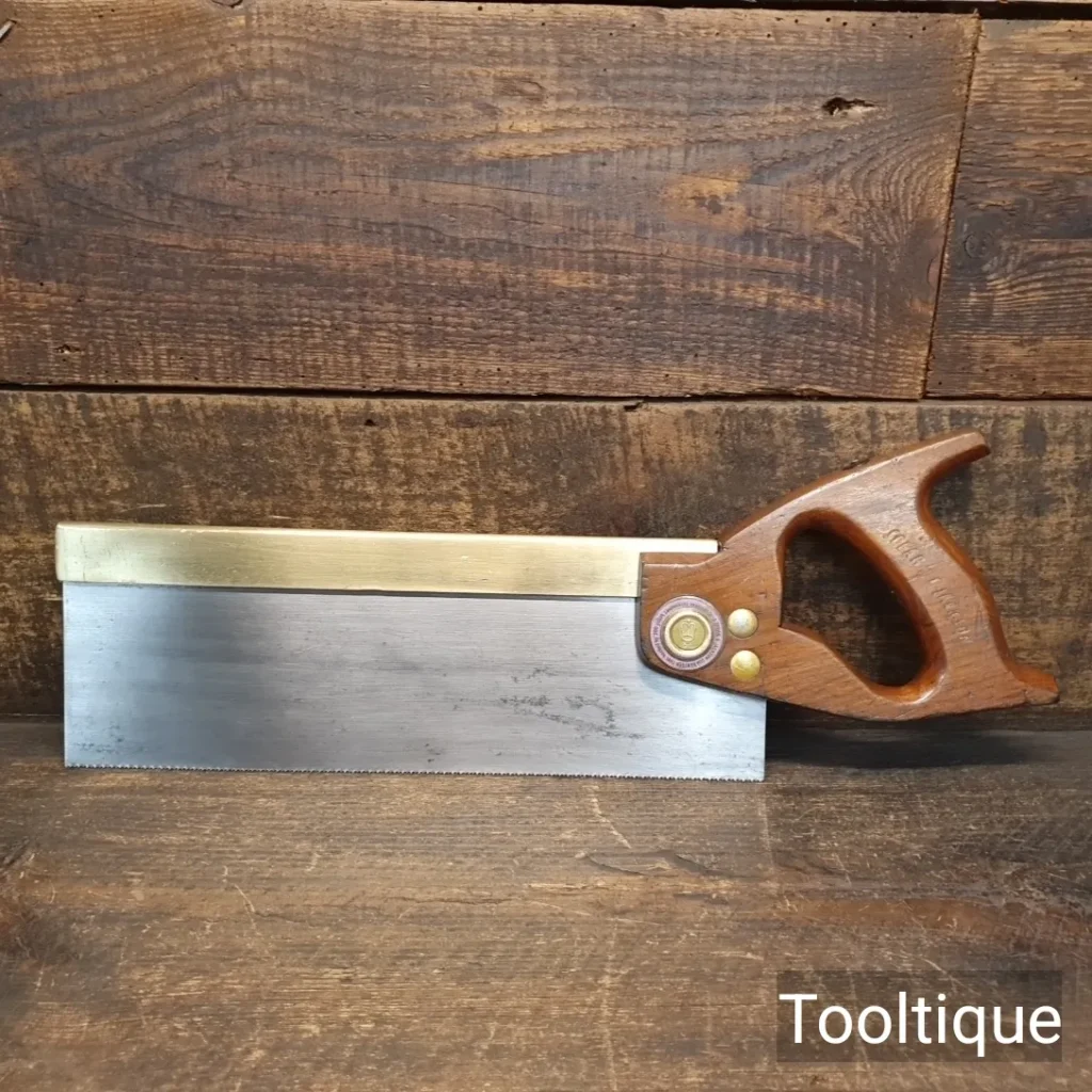 Vintage 12” Spear & Jackson Brass Back 14 Tpi Tenon Saw - Refurbished