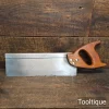 Vintage 12” Spear & Jackson 12 TPI Steel Back Tenon Saw - Refurbished Sharpened Rip