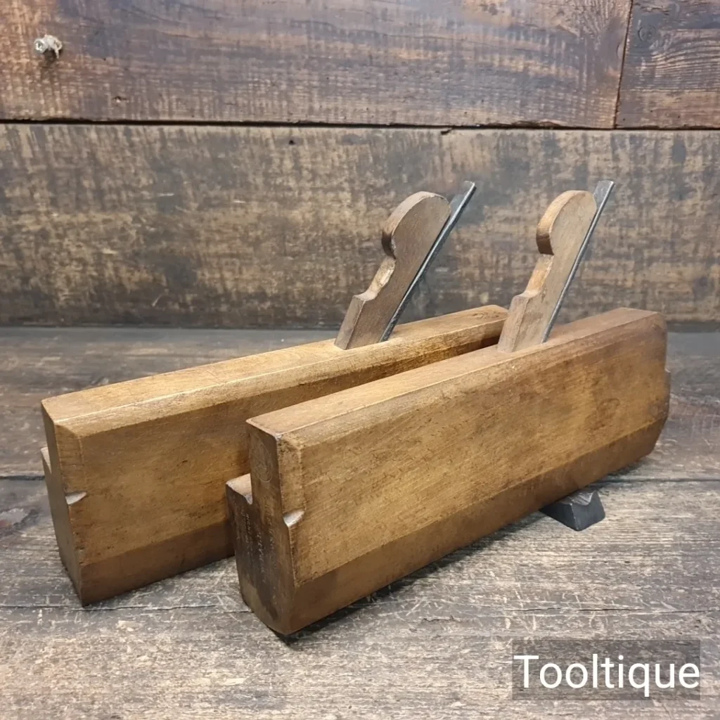 Vintage Kimberly 1 3/8” Matching Pair of Hollow & Round Moulding Planes