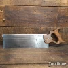 Vintage 14” Buck & Ryan Steel Back 11 Tpi Cross Cut Bench Saw - Fully Refurbished