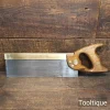Vintage 12” Spear & Jackson 14 TPI Brass Back Tenon Saw - Sharpened Rip