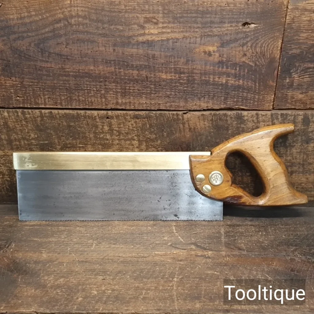 Vintage 12” Spear & Jackson 14 TPI Brass Back Tenon Saw - Sharpened Rip