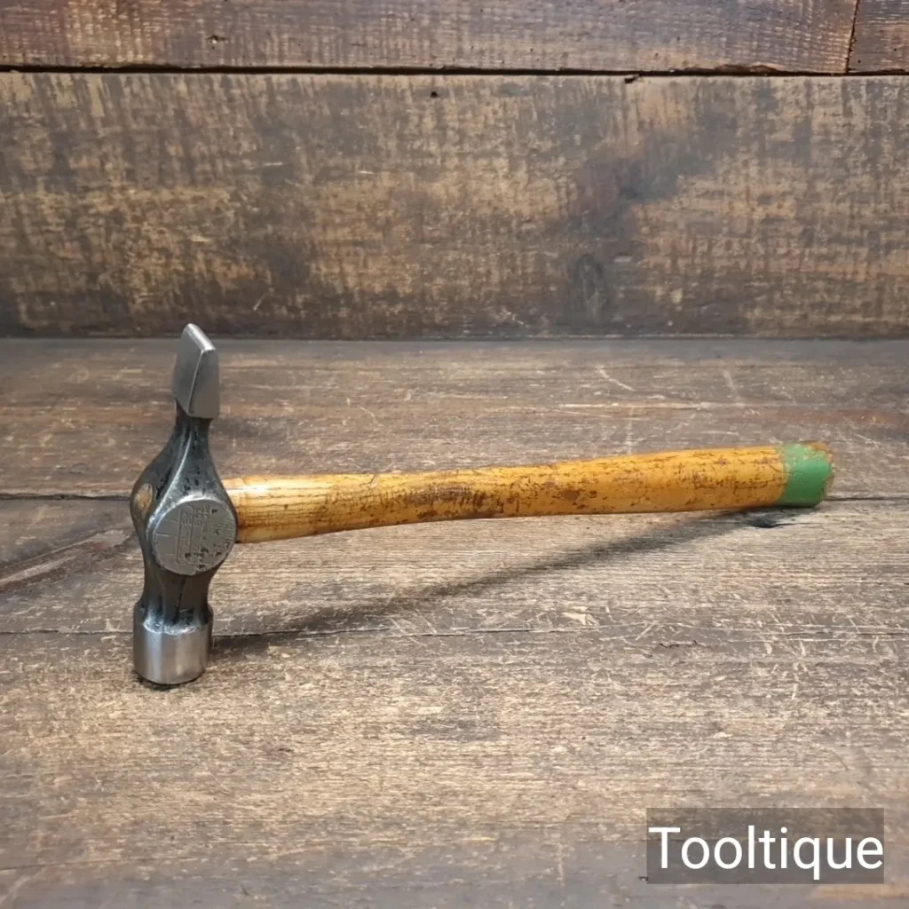 Vintage Stanley 8oz Joiners Cross Pein Hammer - Refurbished For Use