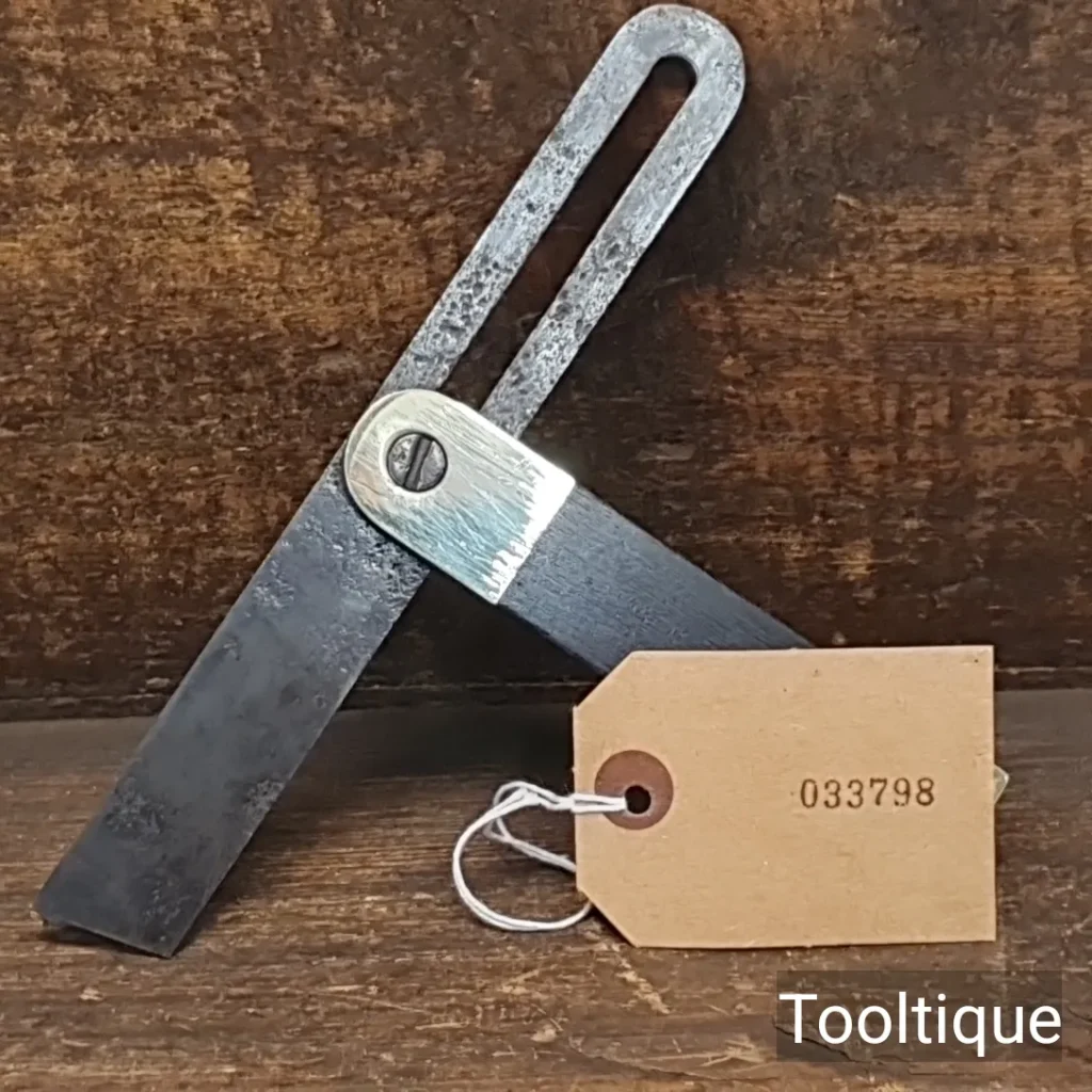 Vintage 7 ½” Carpenters Rosewood & Brass Sliding Bevel - Refurbished