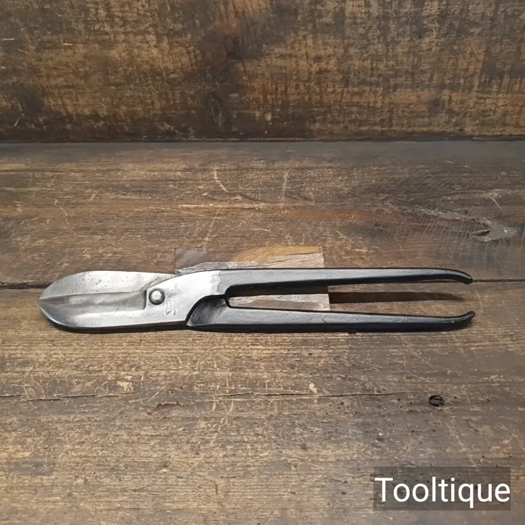 Vintage 12” Footprint Sheffield Right-Handed Flat Tinsnips - Refurbished