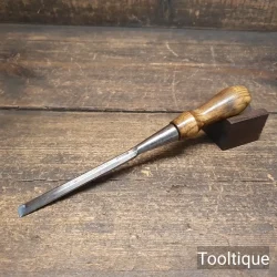 Vintage 3/8” Marples & Sons Shamrock Socket Bevel Edge Chisel - Refurbished