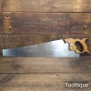 Vintage 22” English Warranted Superior 9 Tpi Rip Saw - Refurbished Sharpened