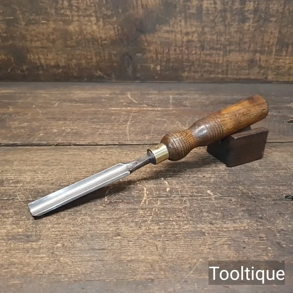 Vintage Carpenters Forged Steel 11/16 Wide Gouge Chisel - Refurbished