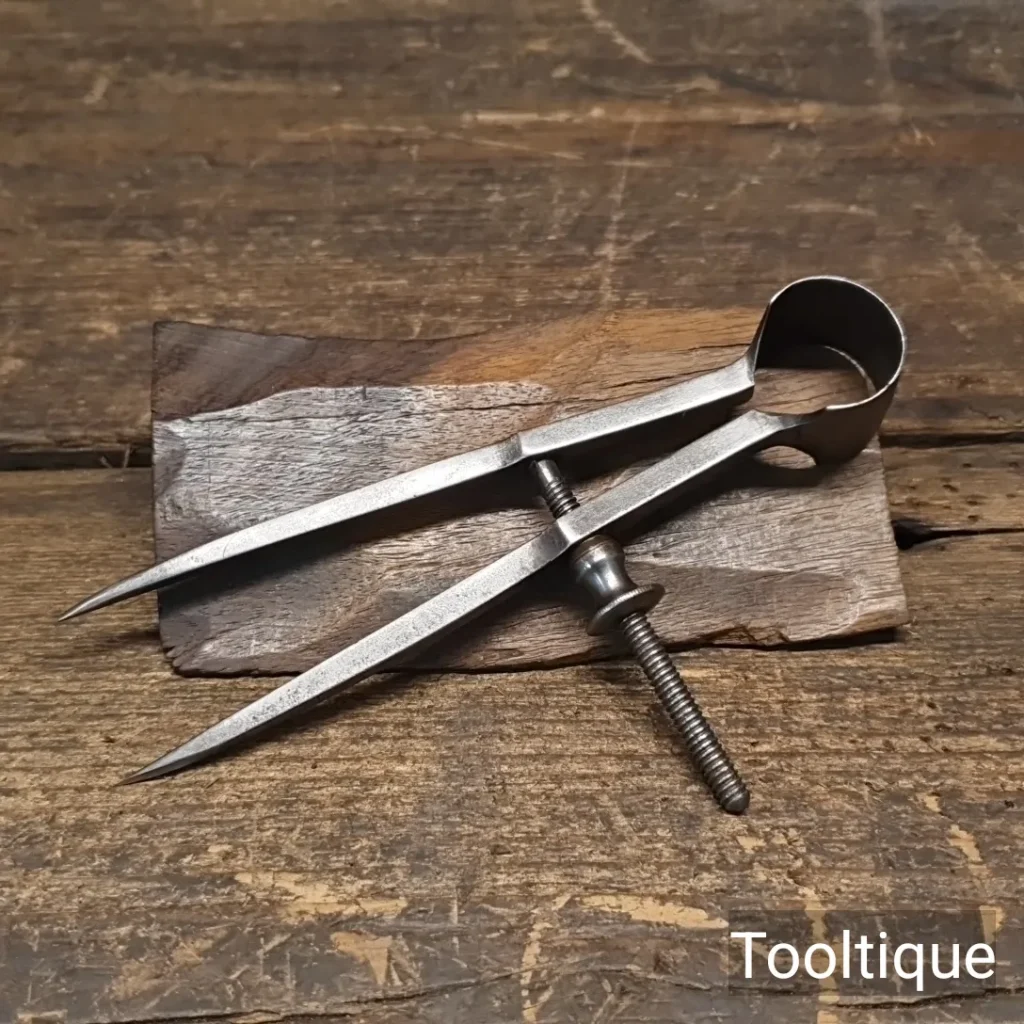 Vintage 5” Cast Steel Sprung Square Leg Dividers - Refurbished Ready For Use