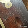 Vintage 9” Robinson & Hall Sheffield Carpenters Rosewood Brass Square - Refurbished