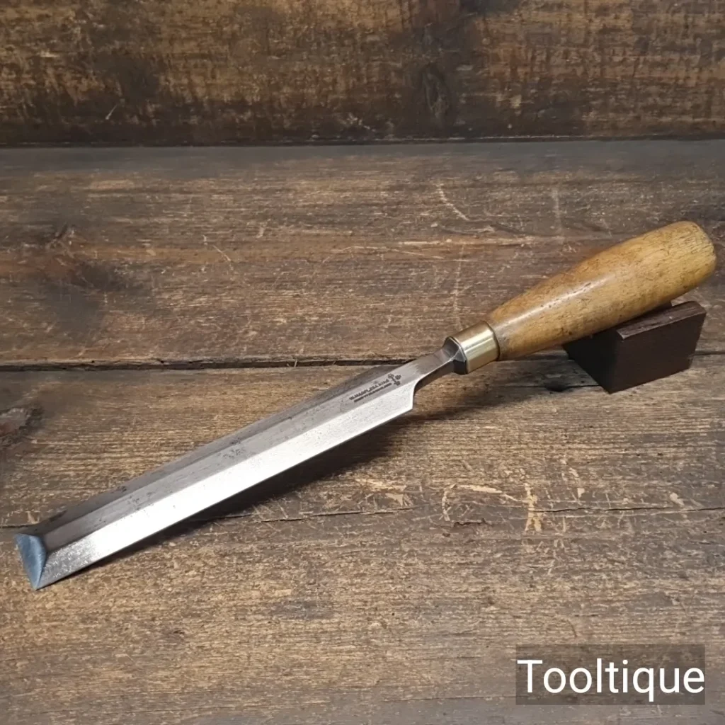 Vintage 1 ¼” Marples & Sons Shamrock Long Series Bevel Edge Chisel - Refurbished