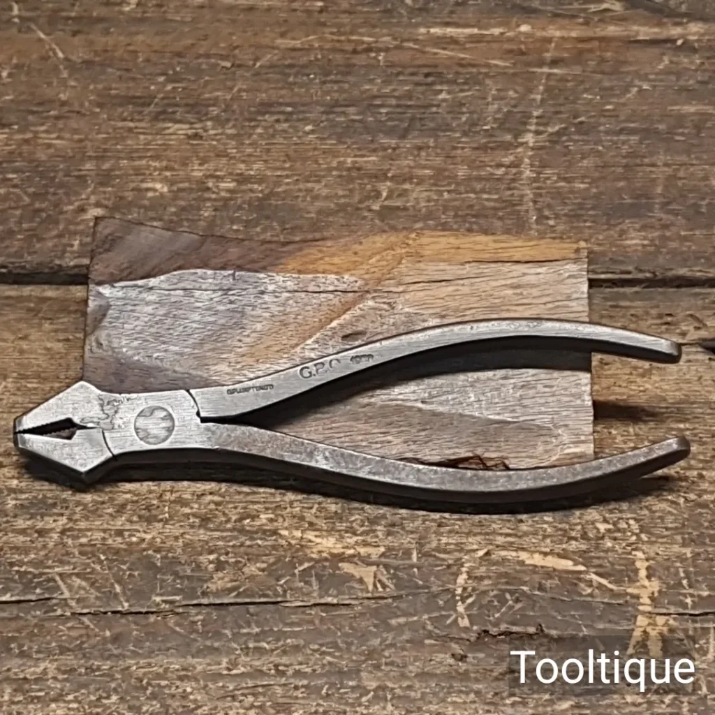 Vintage G. Plumpton GPO Quickgrip Nut Pliers - Good Condition
