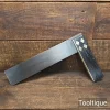 Antique Carpenters 12” Rosewood & Brass Square - Refurbished