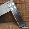 Antique Carpenters 12” Rosewood & Brass Square - Refurbished