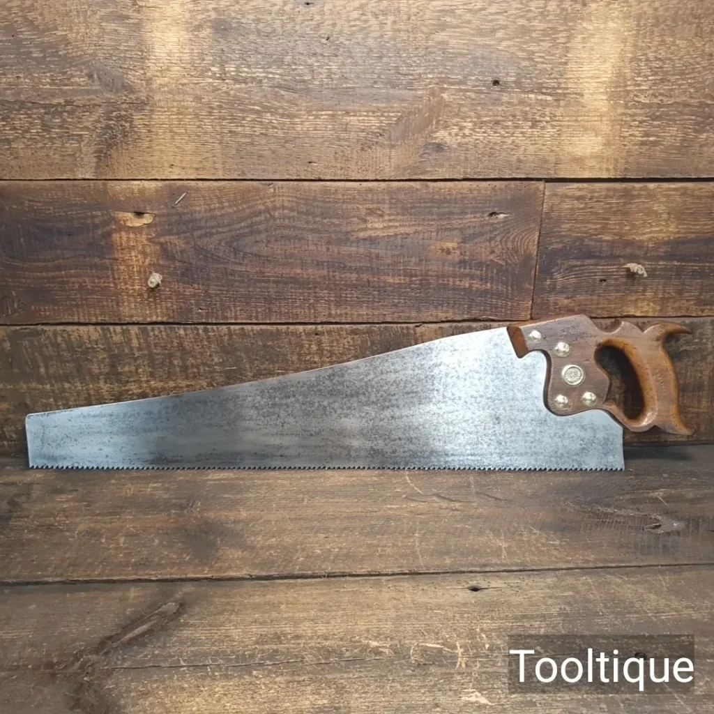 Vintage 26” Henry Disston Philadelphian 5 ½ Tpi Rip Handsaw - Fully Refurbished