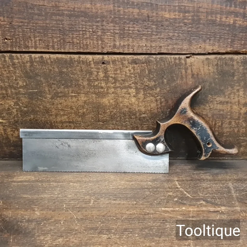 Vintage Lightweight Steel Back Dovetail Saw - Refurbished Ready To Use