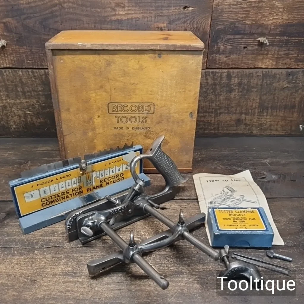 Vintage Boxed Record No: 050A Improved Plough & Beading Plane - Refurbished