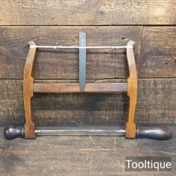 Vintage 10” Beechwood Bow Saw - Restrung Sharpened Ready To Use