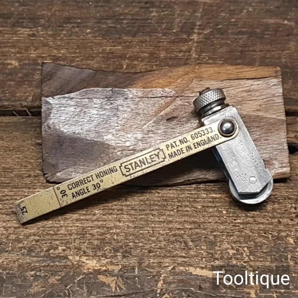 Vintage Stanley England Plane Iron Honing Guide - Good Condition