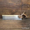 Scarce Antique I. Hill Late Howel 12” Brass Back Cross Cut Carcass Hand Saw - Refurbished