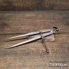 Vintage 9” Moore & Wright Silver Steel Spring Dividers - Refurbished