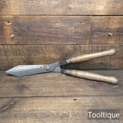Vintage Gardeners Cast Steel Hedge Trimming Shears - Fully Refurbished