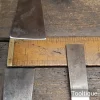 3 No: Vintage Flexible Filler Knives & Scraper Rosewood Mahogany Handles - Refurbished