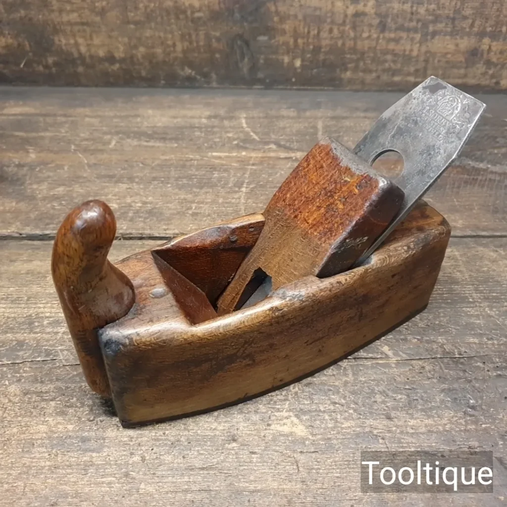 Vintage Beechwood Smoothing Plane Rosewood Sole - Fully Refurbished