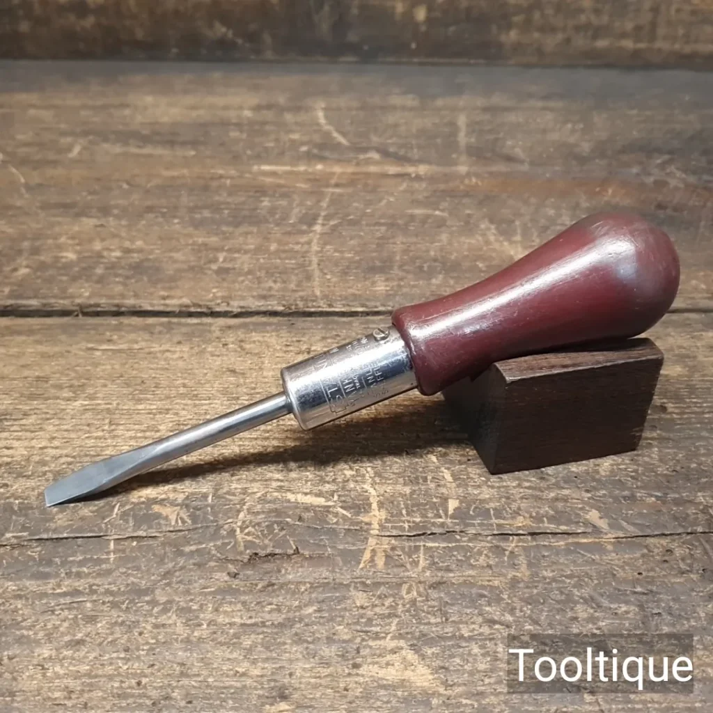Vintage 7.5” Stanley Yankee England Ratchet Screwdriver - Refurbished