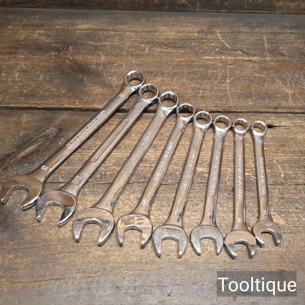 8 Vintage King Dick Metric Spanners 12mm-19mm -Good Condition