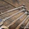 8 Vintage King Dick Metric Spanners 12mm-19mm -Good Condition