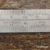 Vintage 6” Rabone Chesterman No: 34 Imperial & Metric Steel Ruler - Good Condition