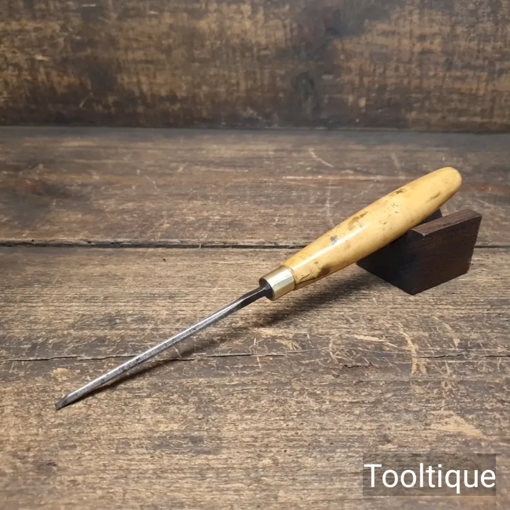 Vintage 1/8” Marples & Sons Shamrock Bevel Edge Chisel - Refurbished