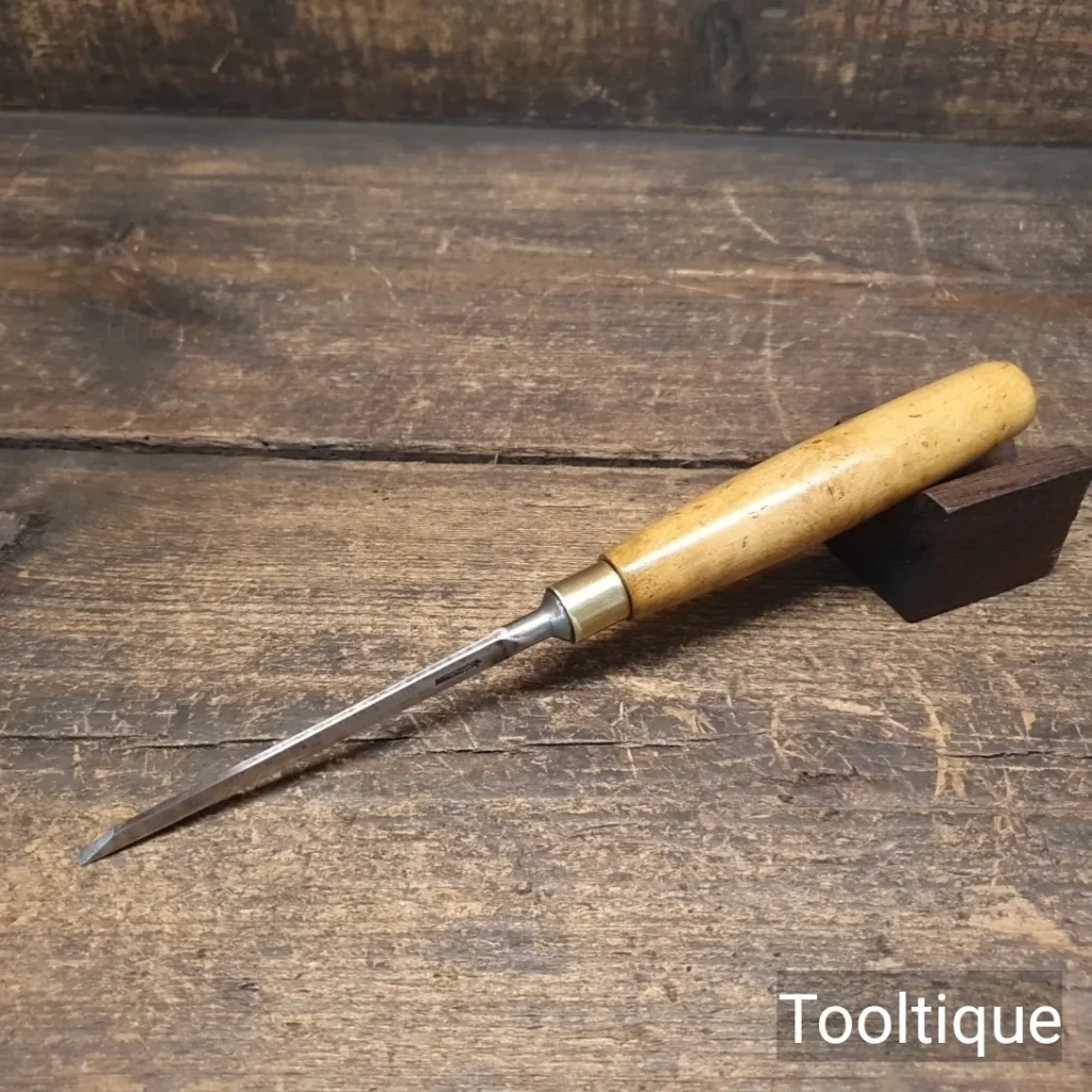Vintage 1/8” Marples & Sons Shamrock Bevel Edge Chisel - Refurbished