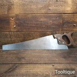Vintage 24” Tyzack Turner 8 Tpi Rip Saw - Fully Refurbished Ready To Use