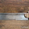 Vintage 14” John Elsworth & Sons Steel Back 12 Tpi Cross Cut Bench Saw